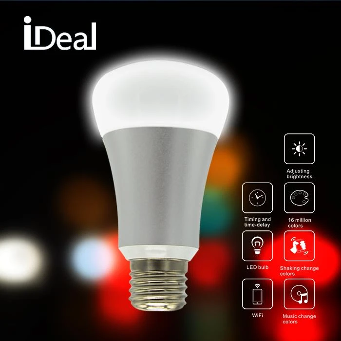 Wi-Fi SMART ki ap dirije BULB Ideyal anpoul, rich lavi ou ak renmen plen